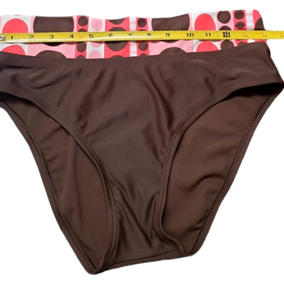 Ana Tankini SwimSuit Brown/Pink Polka Dot Size 8 - Picture 13 of 14